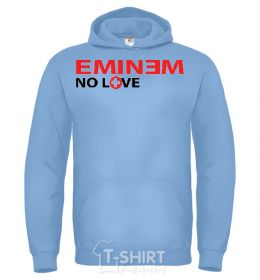 Men`s hoodie EMINEM sky-blue фото