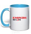 Mug with a colored handle EMINEM sky-blue фото