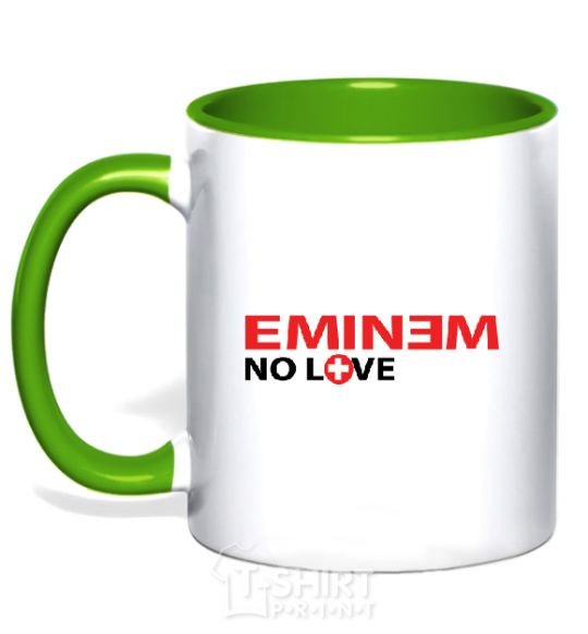 Mug with a colored handle EMINEM kelly-green фото