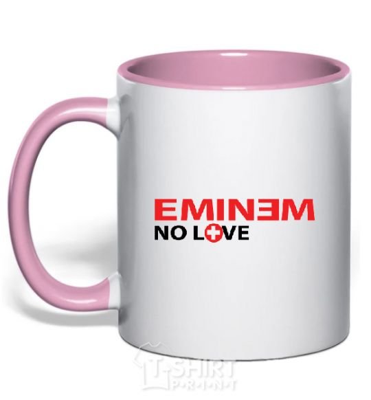 Mug with a colored handle EMINEM light-pink фото