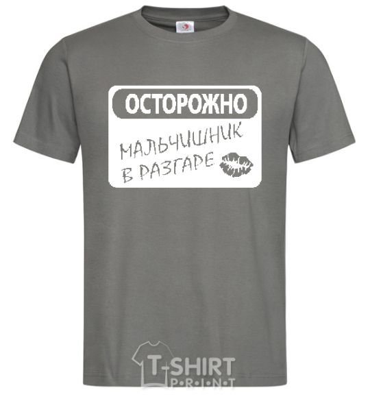 Men's T-Shirt BACHELOR PARTY IN FULL SWING dark-grey фото