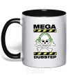 Mug with a colored handle DABSTEP black фото