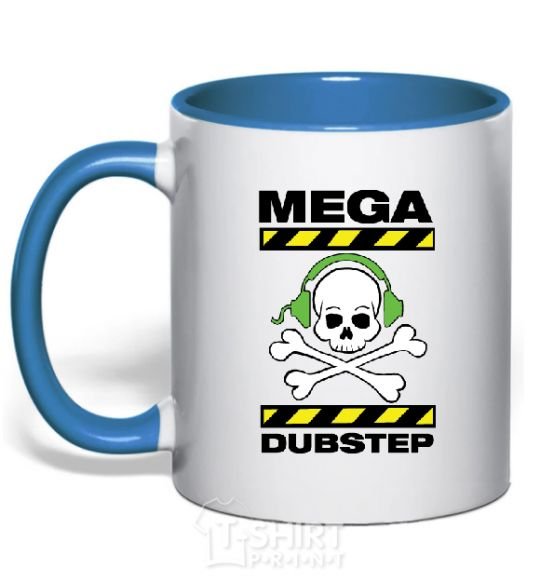 Mug with a colored handle DABSTEP royal-blue фото