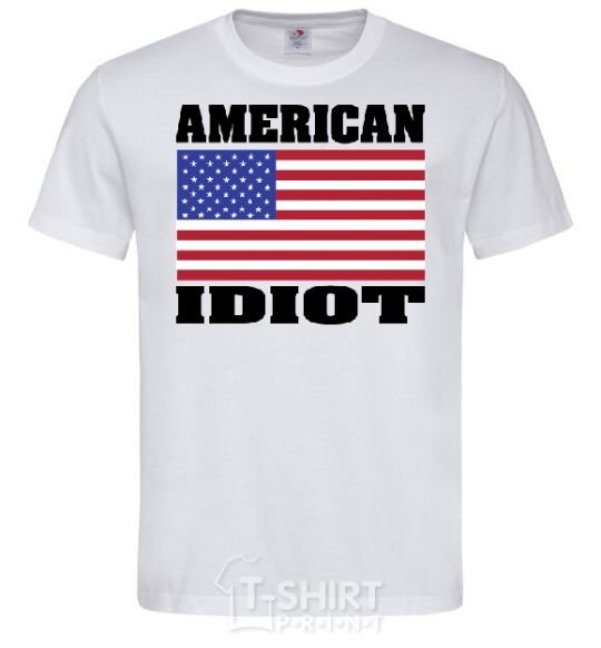 Мужская футболка AMERICAN IDIOT Белый фото