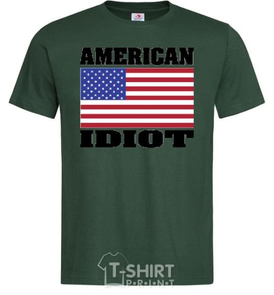 Мужская футболка AMERICAN IDIOT Темно-зеленый фото