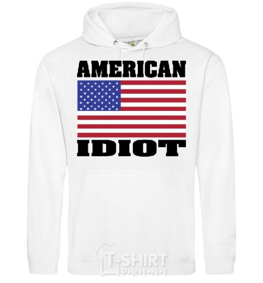 Men`s hoodie AMERICAN IDIOT White фото