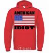 Men`s hoodie AMERICAN IDIOT bright-red фото