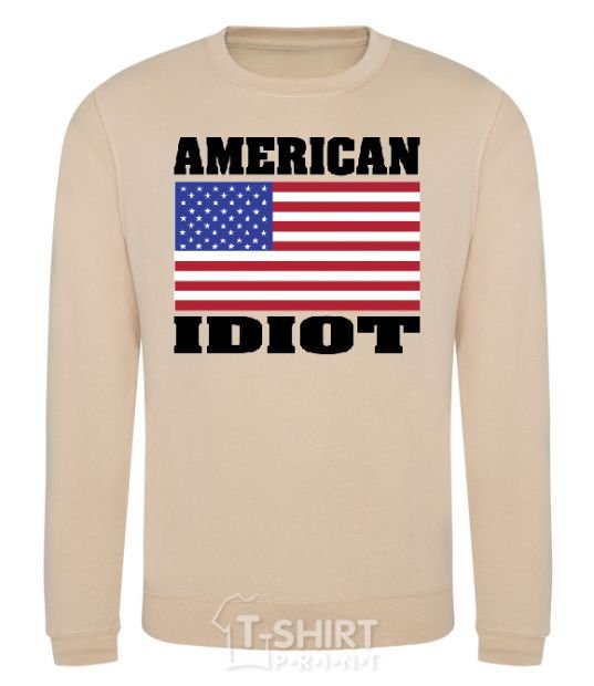 Sweatshirt AMERICAN IDIOT sand фото