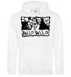 Men`s hoodie HELLO HELLO White фото