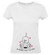 Women's T-shirt THE TUMMY'S BUSY White фото