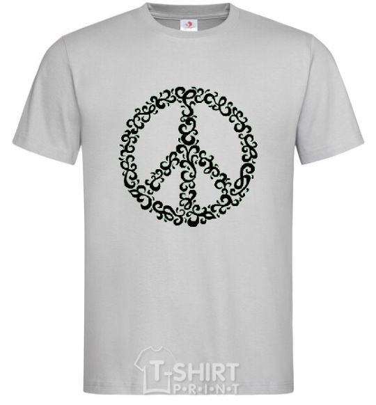 Men's T-Shirt PEACE grey фото