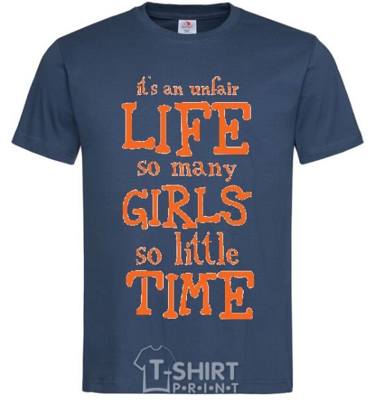 Men's T-Shirt IT'S AN UNFAIR LIFE... navy-blue фото