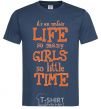 Men's T-Shirt IT'S AN UNFAIR LIFE... navy-blue фото