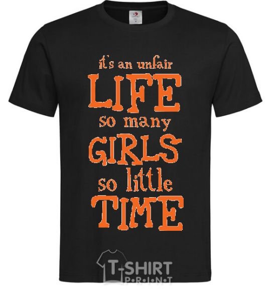 Men's T-Shirt IT'S AN UNFAIR LIFE... black фото