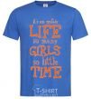 Men's T-Shirt IT'S AN UNFAIR LIFE... royal-blue фото