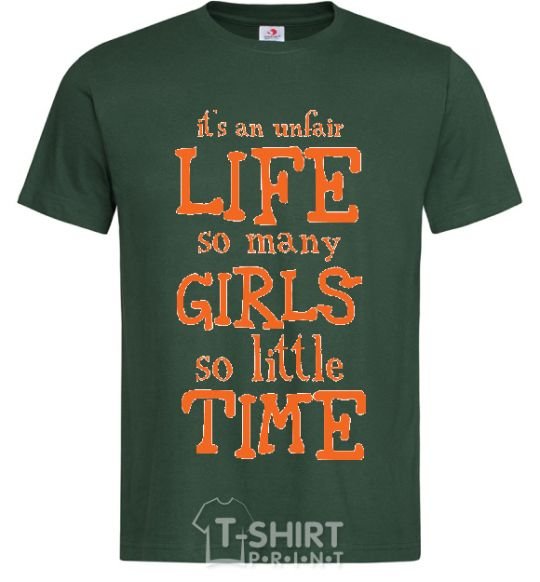 Men's T-Shirt IT'S AN UNFAIR LIFE... bottle-green фото