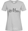 Женская футболка MRS. Серый фото