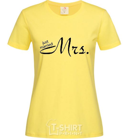 Женская футболка MRS. Лимонный фото