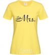 Женская футболка MRS. Лимонный фото