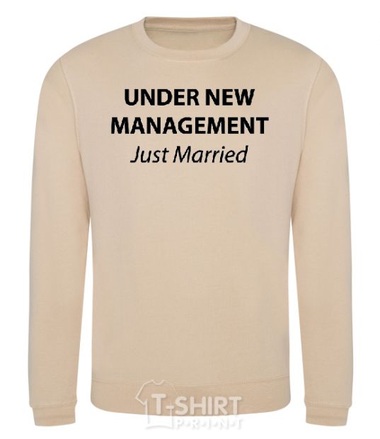 Sweatshirt UNDER NEW MANAGEMENT sand фото