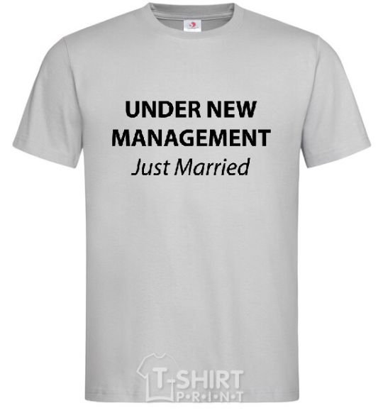 Men's T-Shirt UNDER NEW MANAGEMENT grey фото