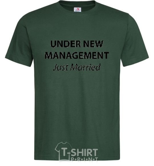 Men's T-Shirt UNDER NEW MANAGEMENT bottle-green фото