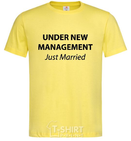 Men's T-Shirt UNDER NEW MANAGEMENT cornsilk фото