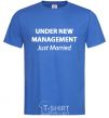 Men's T-Shirt UNDER NEW MANAGEMENT royal-blue фото