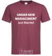 Men's T-Shirt UNDER NEW MANAGEMENT burgundy фото