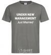 Men's T-Shirt UNDER NEW MANAGEMENT dark-grey фото