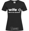Женская футболка WIFE :) Черный фото