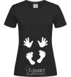 Women's T-shirt Handles legs black фото