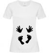 Women's T-shirt Handles legs White фото