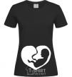 Women's T-shirt BABY in the tummy black фото