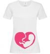 Women's T-shirt BABY in the tummy White фото