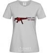 Women's T-shirt MAKE LOVE NOT WAR! grey фото