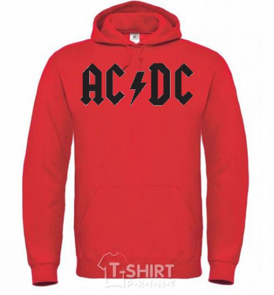 Men`s hoodie AC/DC bright-red фото