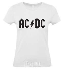 Women's T-shirt AC DC Band White фото