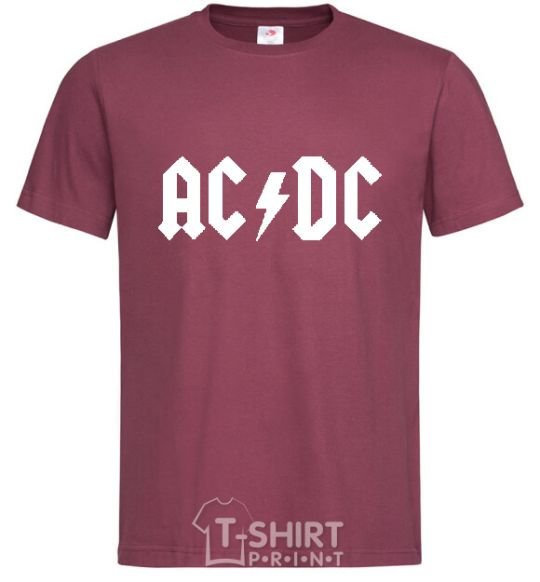 Men's T-Shirt AC/DC burgundy фото