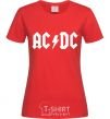 Женская футболка AC/DC Красный фото