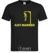 Men's T-Shirt JUST MARRIED STIFLER black фото