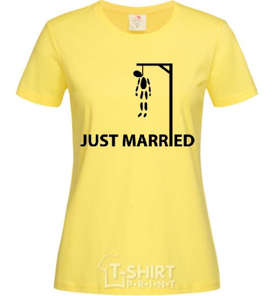Женская футболка JUST MARRIED STIFLER Лимонный фото