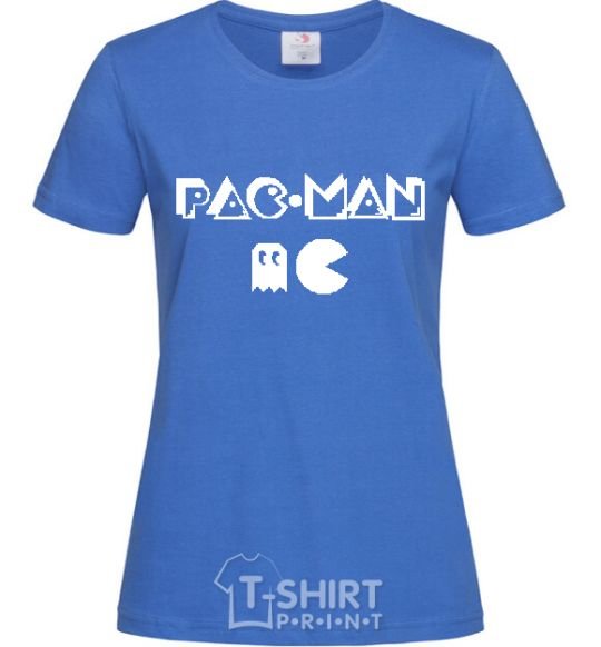 Women's T-shirt PAC MAN royal-blue фото