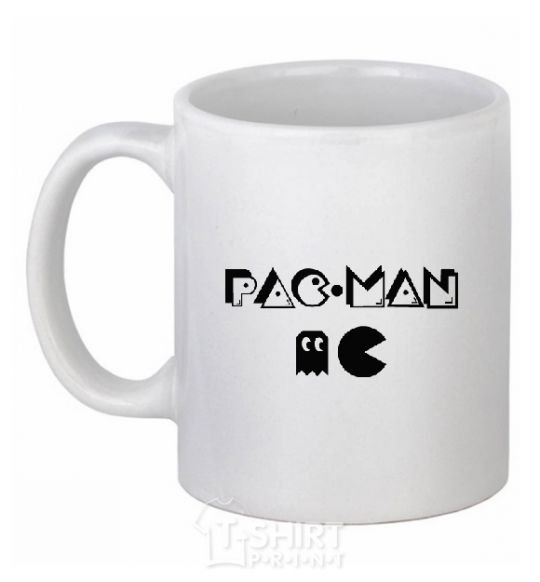 Чашка керамическая PAC MAN Белый фото