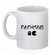 Ceramic mug PAC MAN White фото