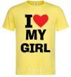 Мужская футболка I LOVE MY GIRL Лимонный фото