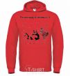 Men`s hoodie LAZY MAN'S COLORING BOOK bright-red фото