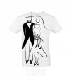 Men's T-Shirt BRIDE AND GROOM V.1 White фото