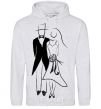 Men`s hoodie BRIDE AND GROOM V.1 sport-grey фото