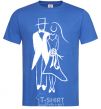 Men's T-Shirt BRIDE AND GROOM V.1 royal-blue фото